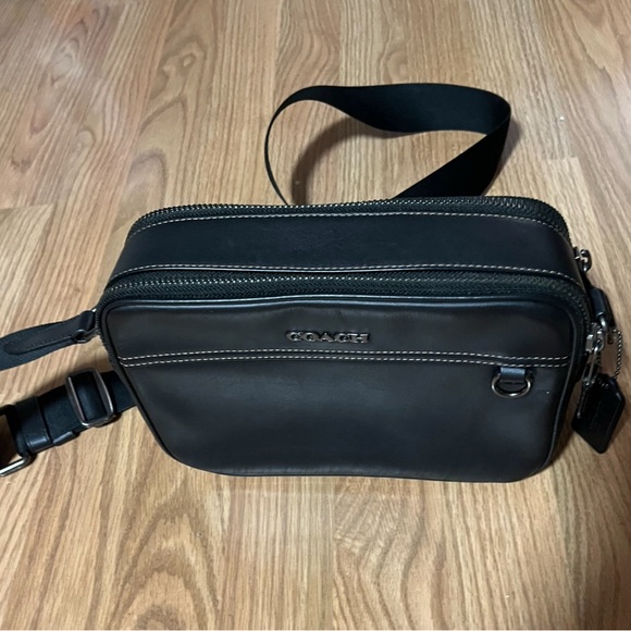 Coach Crossbody Black Leather Bag - Picture 8 of 8